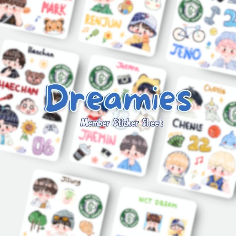 

Fishink.Studio - Dreamies | Sticker Sheet A6