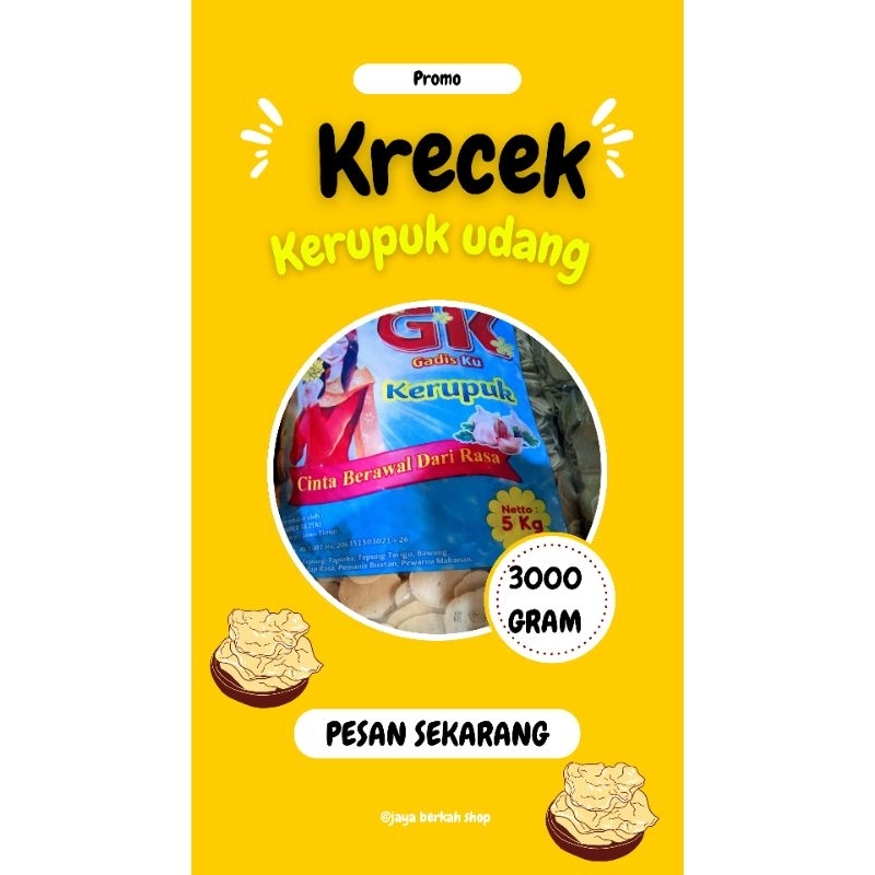 

[3kg] Krupuk Beras: Camilan Renyah untuk Setiap Momen, Praktis dan Enak