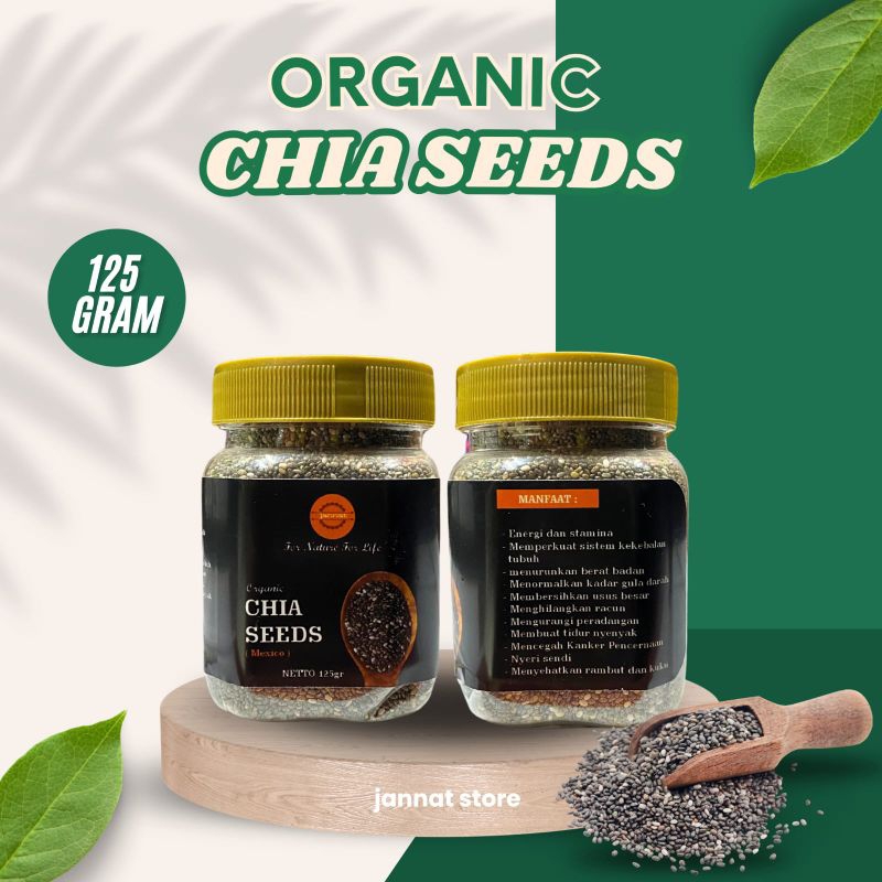 

CHIA SEEDS ORGANIK 100% 125G
