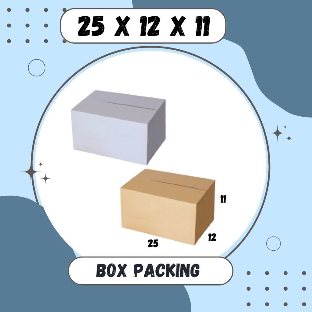 

Box Packing 25x12x11 Kardus A1 Karton Dus Kotak Kemasan Sparepart Jamu Madu Assesoris