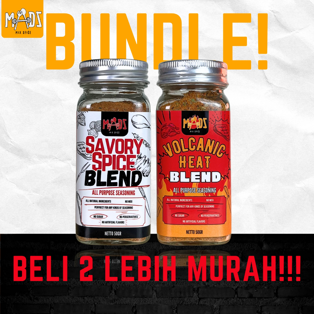 

Madz Mix Spice Bumbu Bundling 2 Pcs Marinasi Healthy Dry Rub, Serba Guna, Tanpa Gula + Rendah Kalori + Tanpa MSG + Bahan Premium