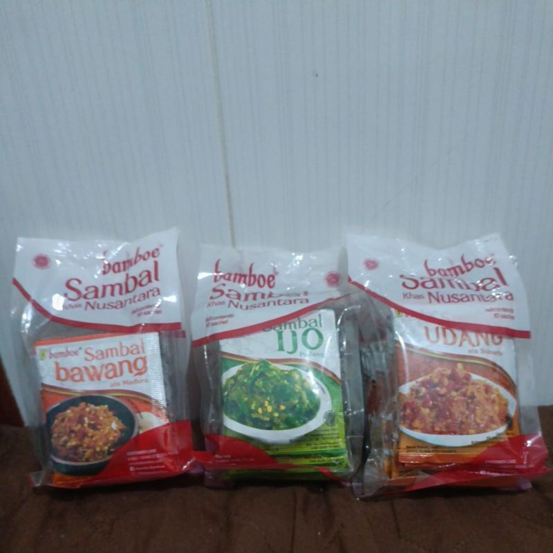 

Sambal sambel udang merk Bamboe