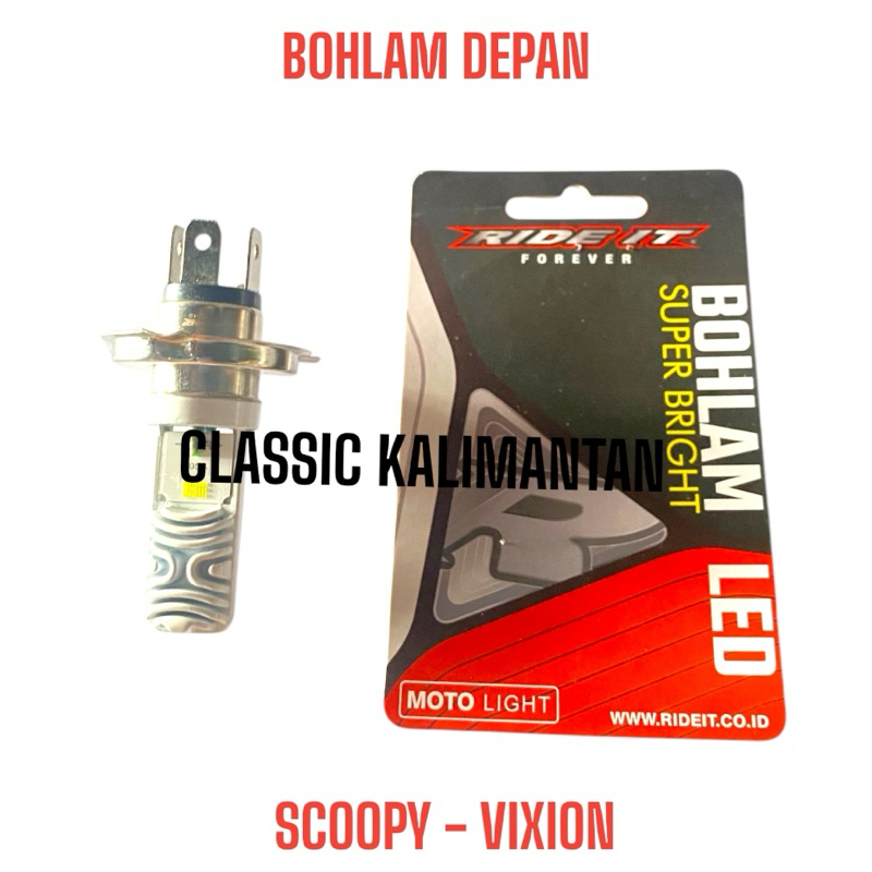 BOHLAM LAMPU DEPAN BOHLAM DEPAN SCOOPY VIXION RIDE IT BERKUALITAS