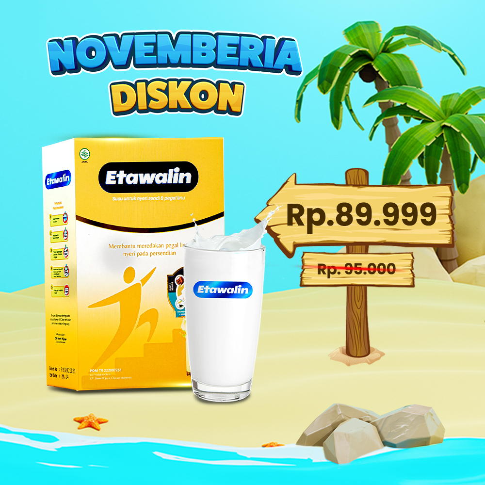 

Susu Tulang NO.1 ETAWALIN Herbal Alami Obat Nyeri Sendi Asam Urat Rematik Saraf Kejepit Kolestrol