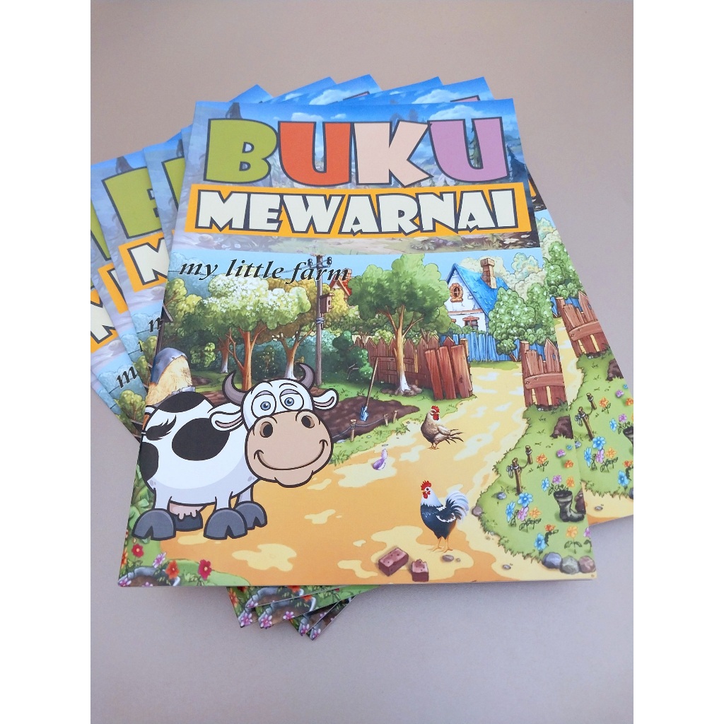 

Buku Mewarnai I Kualitas Premium I Ukuran A4 BESAR [isi 40 Gambar] : Kartun - FARM