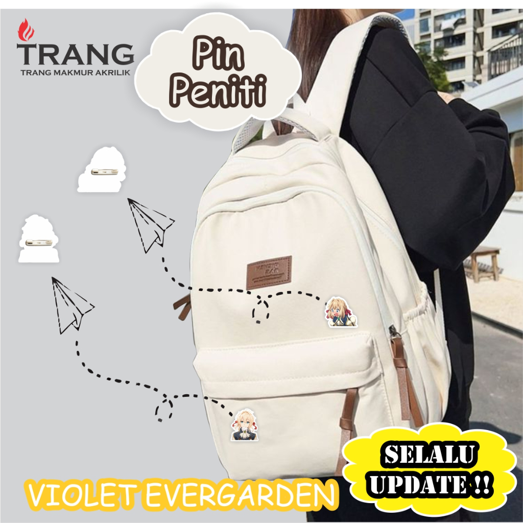 Pin Bross Akrilik Violet Evergarden / Pin Acrylic Violet Evergarden