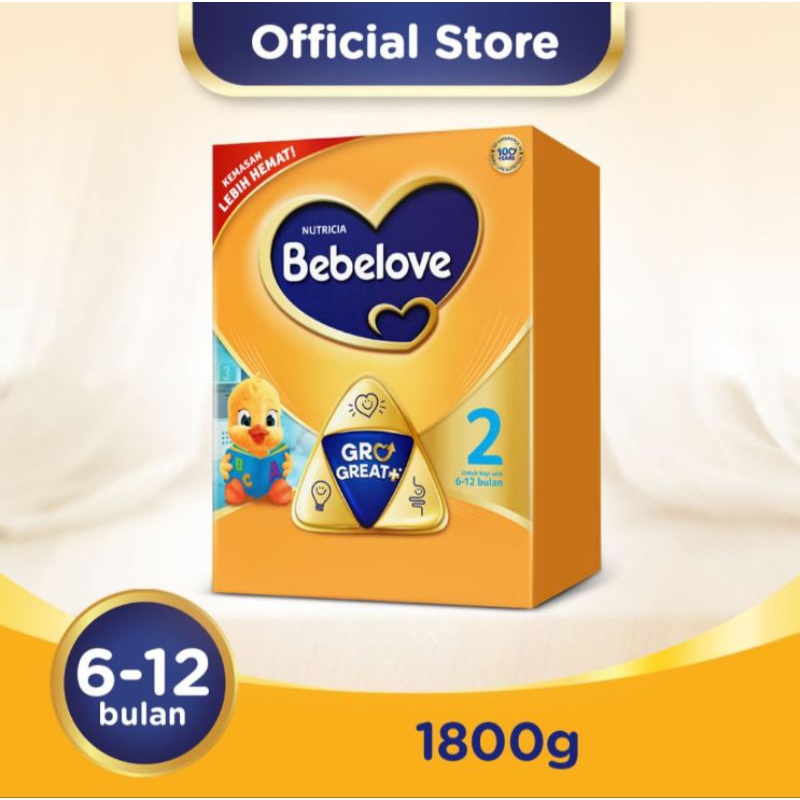 

Bebelove 2 Susu Formula Pertumbuhan Bayi Bubuk 6-12 Bulan 1.8 kg
