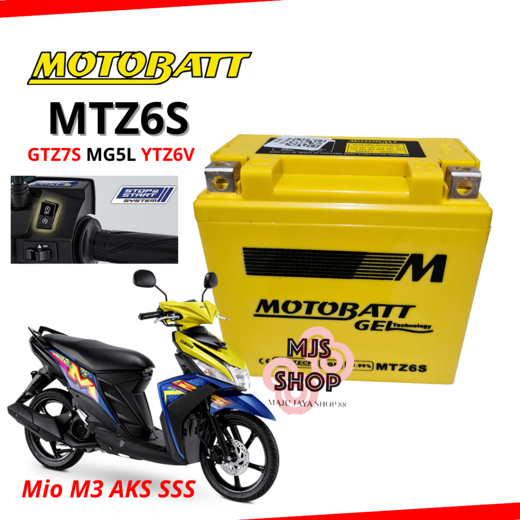 AKI KERING MOTOR MIO M3 AKS SSS FINO GRANDE GEAR 125S SOUL SSS MTZ6S MOTOBATT GTZ7S YTZ6V GTZ6V MF