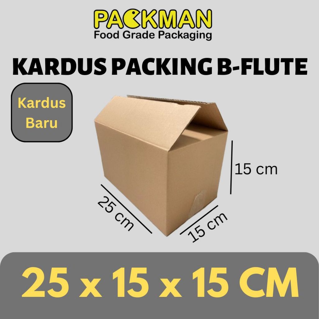 

KARDUS PACKING 25x15x15 cm / BOX KARTON CORUGATED B-FLUTE / PACKING ONLINE
