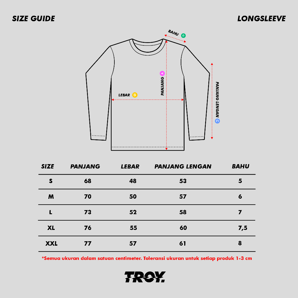 Troy Company Tshirt Longsleeve White Mythology Medusa - Kaos Lengan Panjang Putih LS 2827