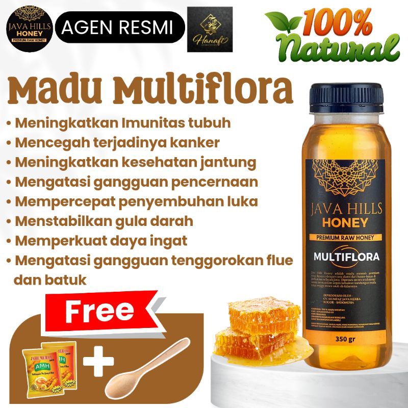 

Madu Madu Multiflora Javahills Honey / madu murni / madu asli / Raw Honey