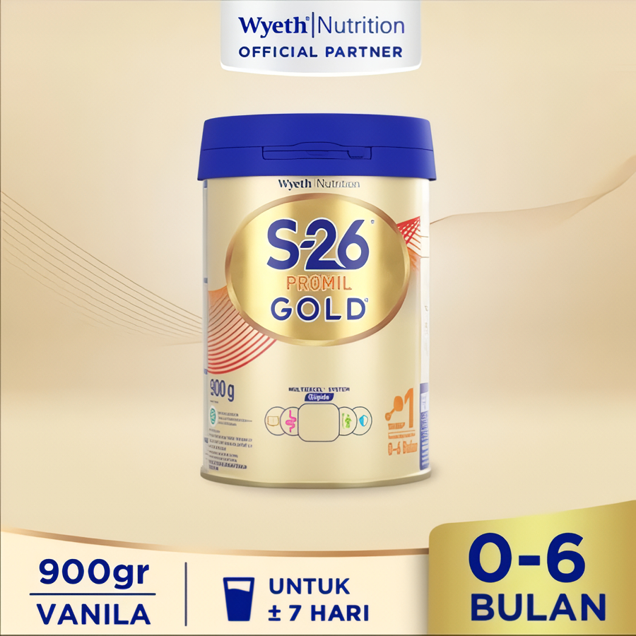 S-26 Promil GOLD Tahap 1 & 2 Susu Formula , Kaleng 900 gr