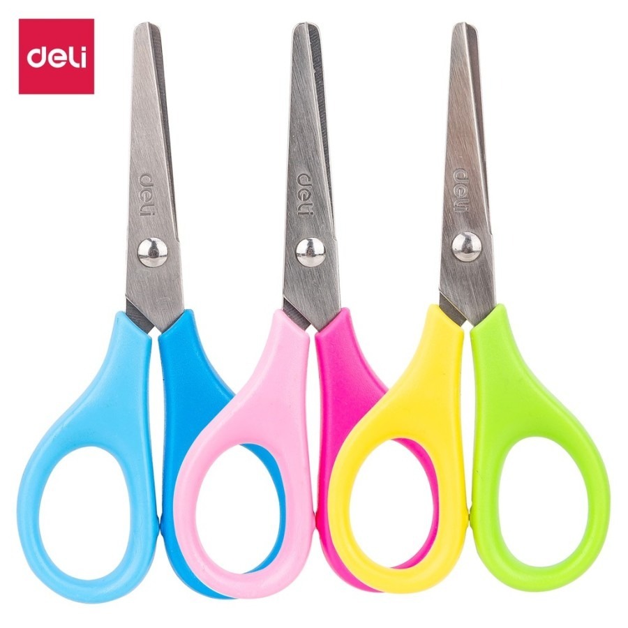 

Deli Scissor Dual Color Gunting Sekolah 2 Warna Untuk Anak-Anak