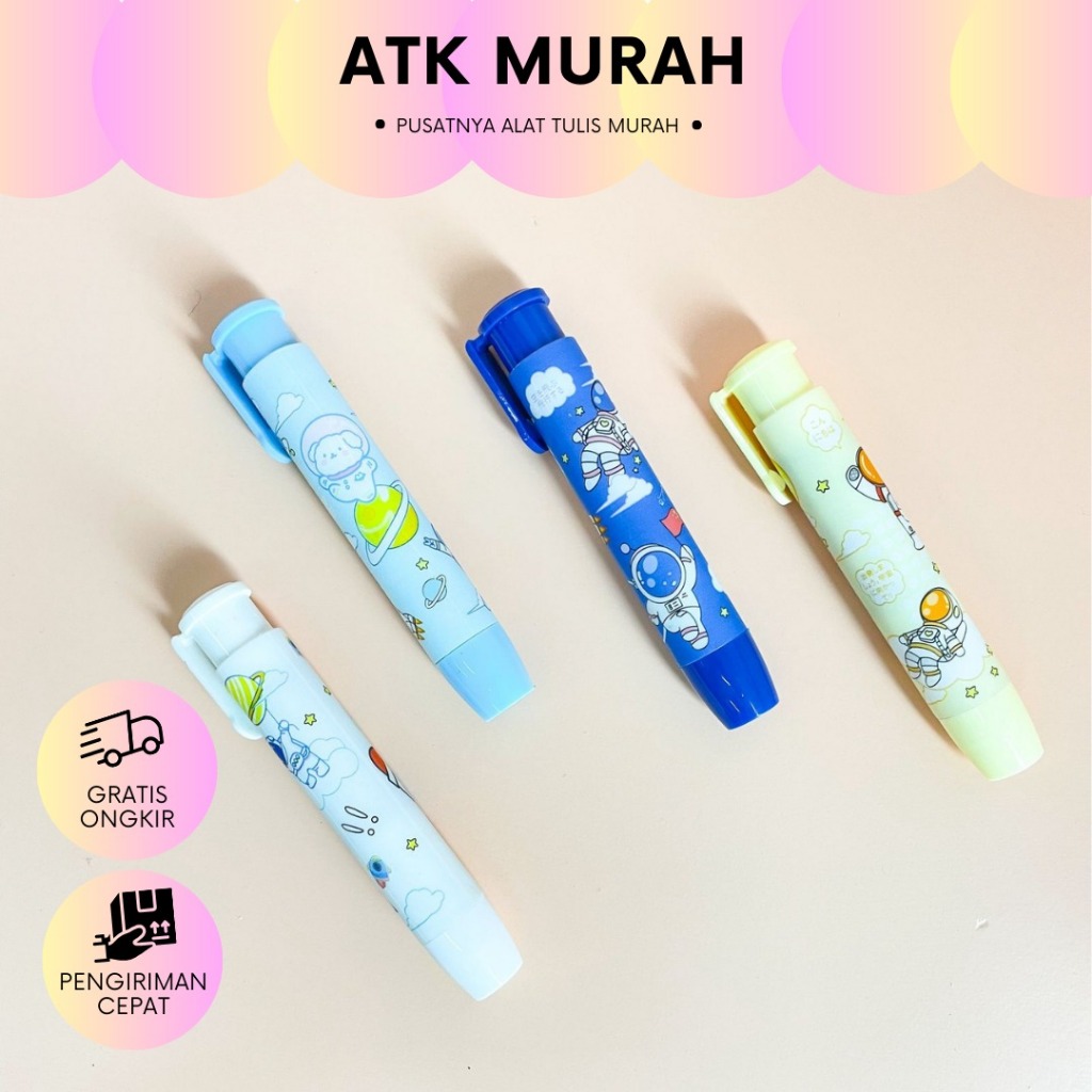 

HAPUSAN MEKANIK ASTRONOT PENCIL ERASER PENGHAPUS CETEK LUCU ALAT TULIS MURAH TERJANGKAU