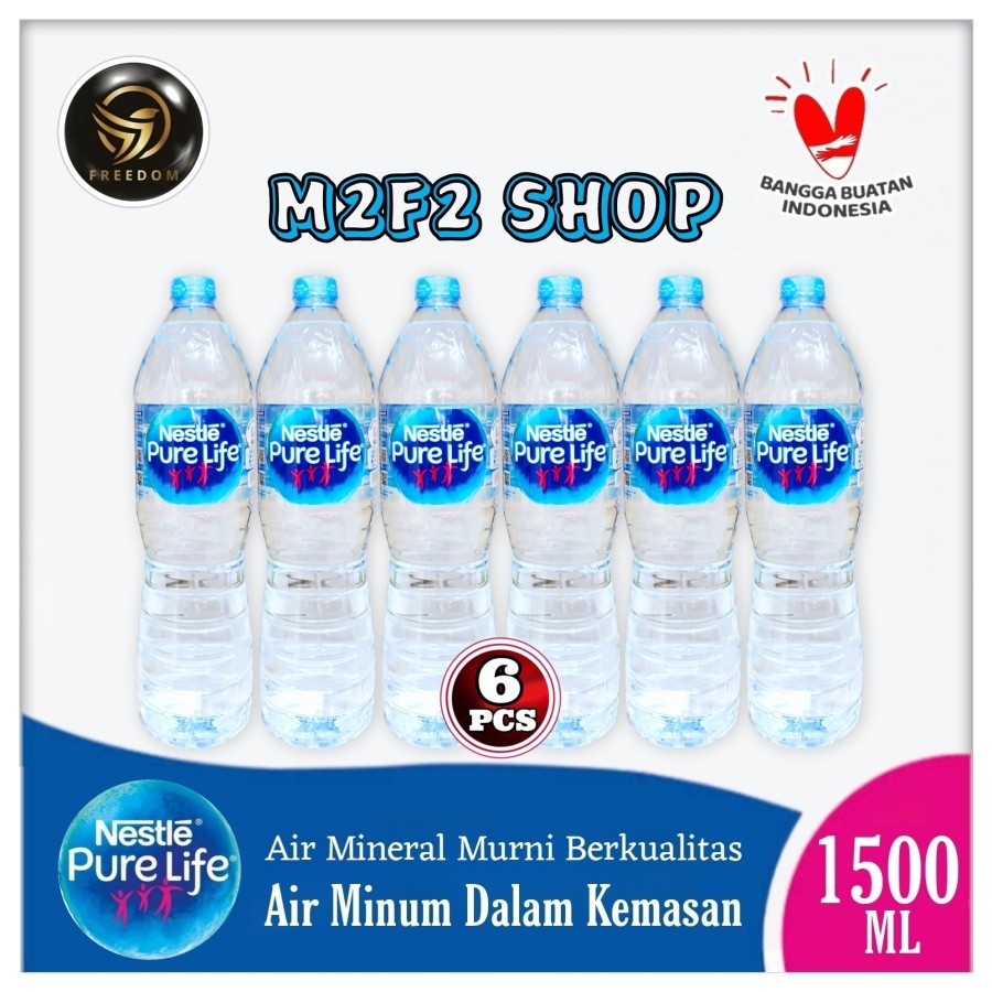 

Air Mineral Nestle Pure Life Botol Besar - 1500 ml | 1,5 liter (Kemasan 6 Pcs)