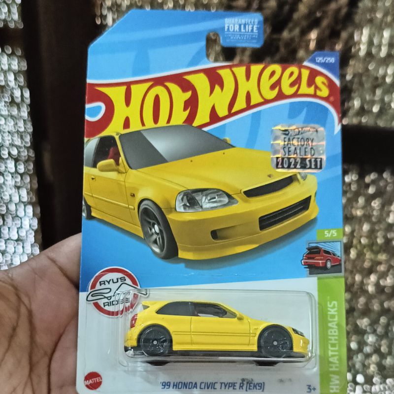 Hot Wheels '99 HONDA CIVIC TYPE R (EK9) Yellow  FS 2022