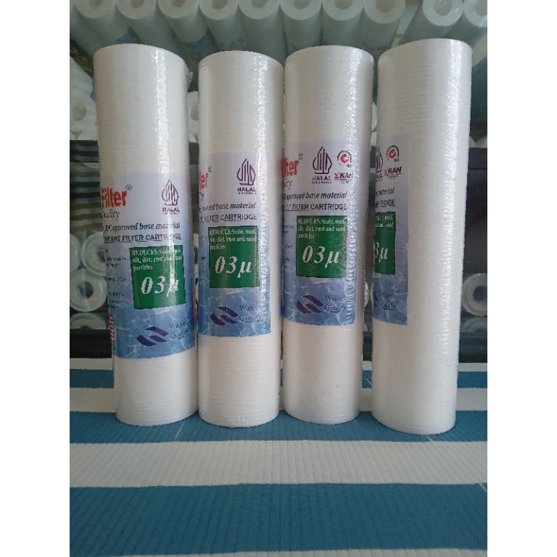 Nano filter cartridge sedimen penjernih air micro 0,1 0,3 0,5 10inch