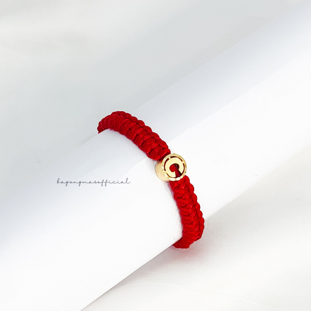 GELANG TALI MERAH HURUF C KADAR 17K