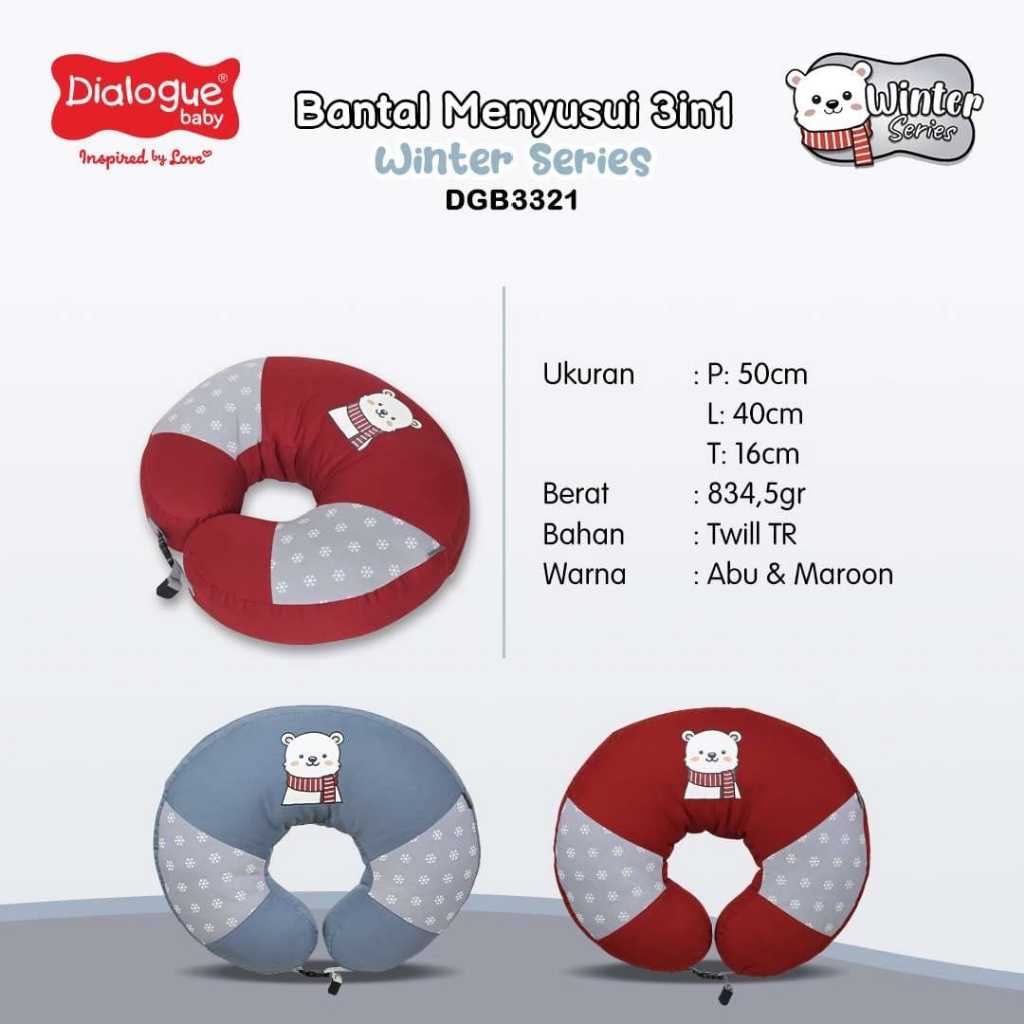 Dialogue Baby Bantal Menyusui 3 in 1 Bearie Series - DLB4319 / Deerly Series DGB 3311