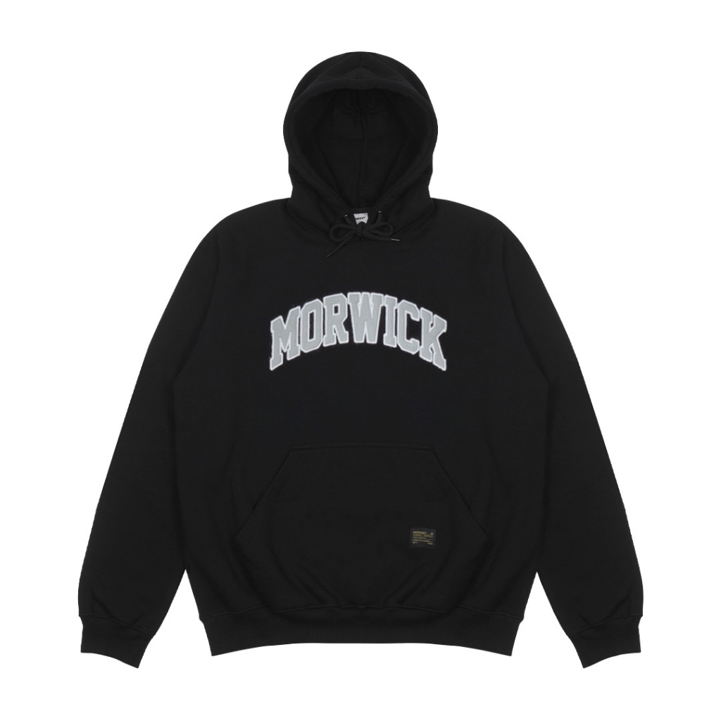 MORWICK - Hoodie Sweater Pria -  Curve - Hitam