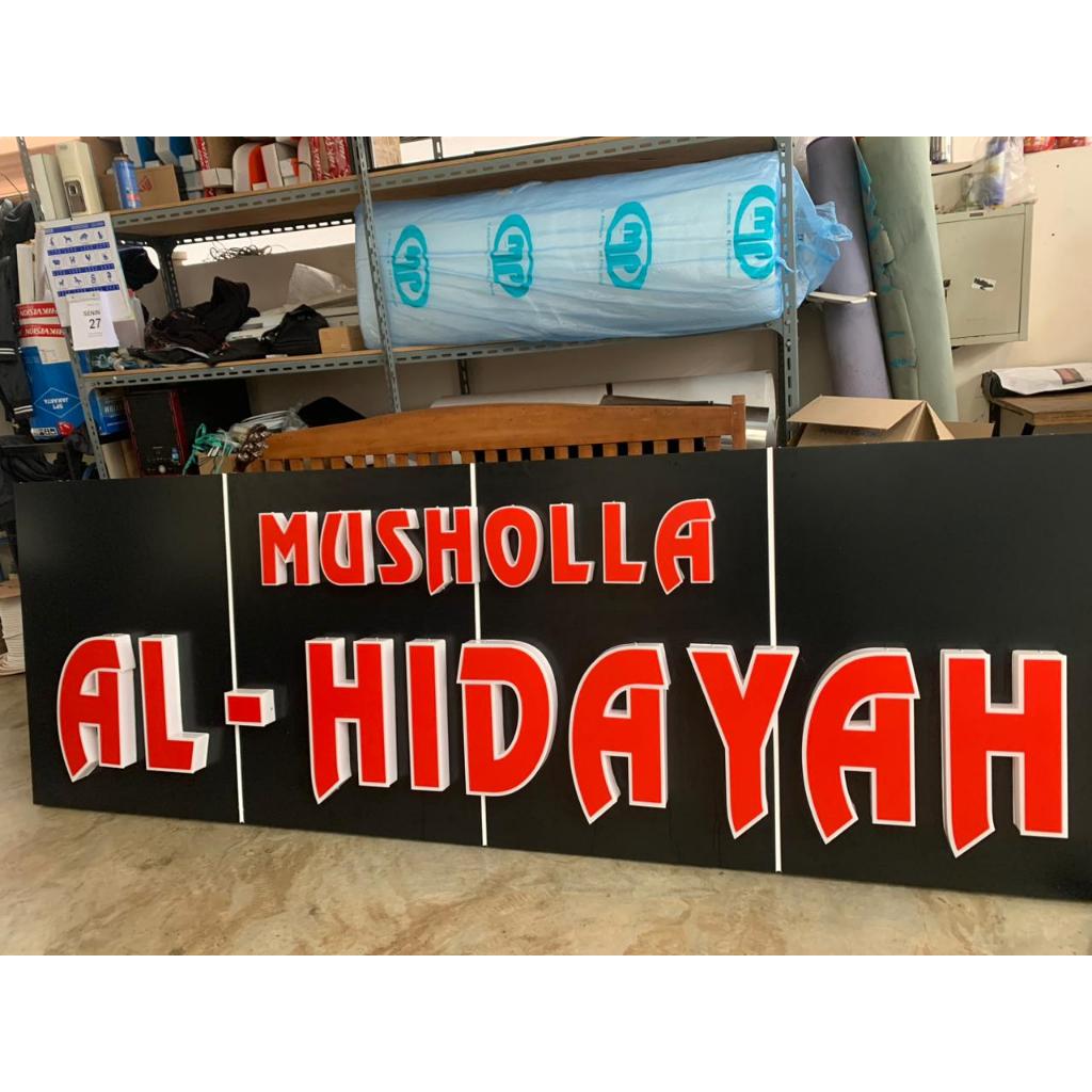HURUF TIMBUL LED | LED huruf timbul | akrilik huruf nyala