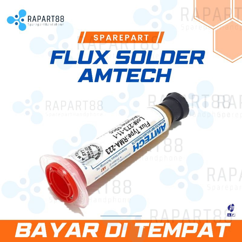 Flux Solder Amtech Flux Suntik / Songka Pasta 10 CC