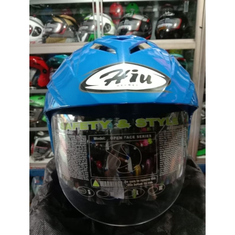 Helm hiu nico blue mild || AL