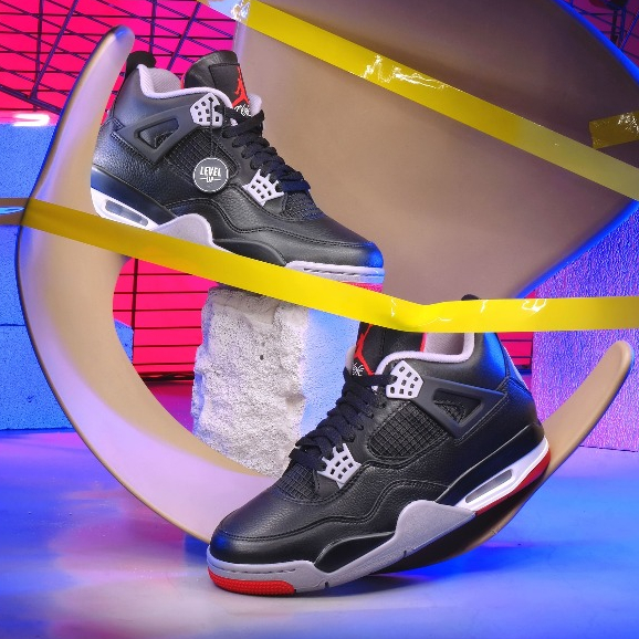 Air Jordan 4 Retro Bred Reimagined 100% Original