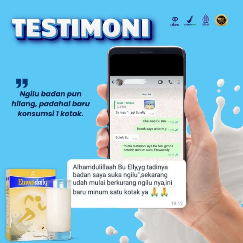 

susu kambing etawa etawadaily Asli halal BPOM