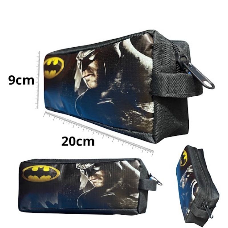 

Kotak pensil resleting anak laki-laki karakter BATMAN aesthetic murah simple