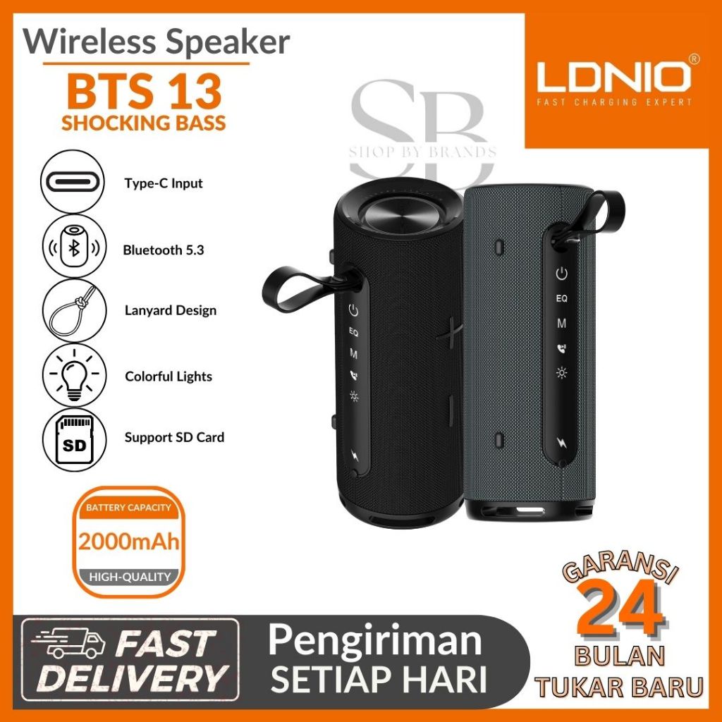 Wireless Speaker LDNIO BTS13 Shocking Bass Hifi Bluetooth Portable