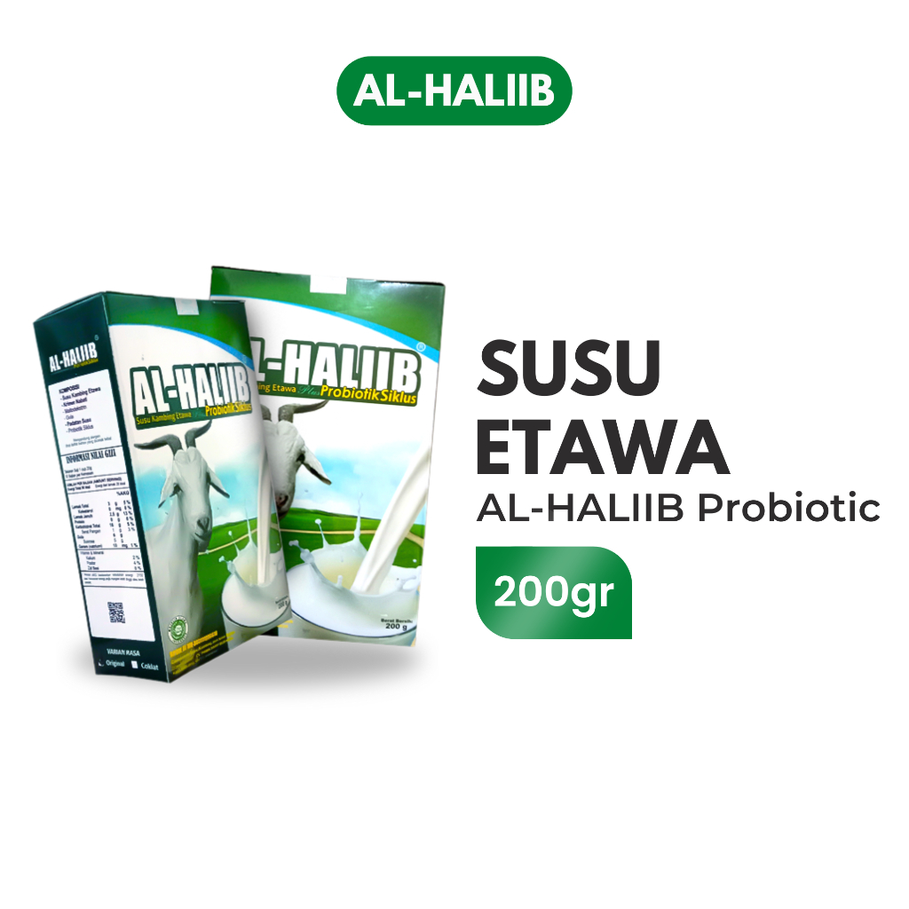 

Susu Kambing Etawa Kemasan 200 gr Original - AL-HALIIB