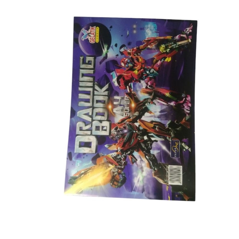 

1pak 10 pcs buku gambar A4 drawing anak gelatik kembar motif cowok