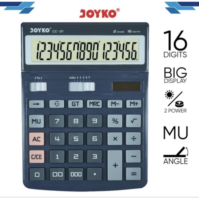 

Kalkulator Joyko Besar 16digit (1pcs) CC-31