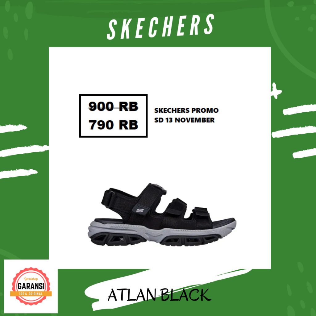 Sandal skechers pria 100% original ATLAN