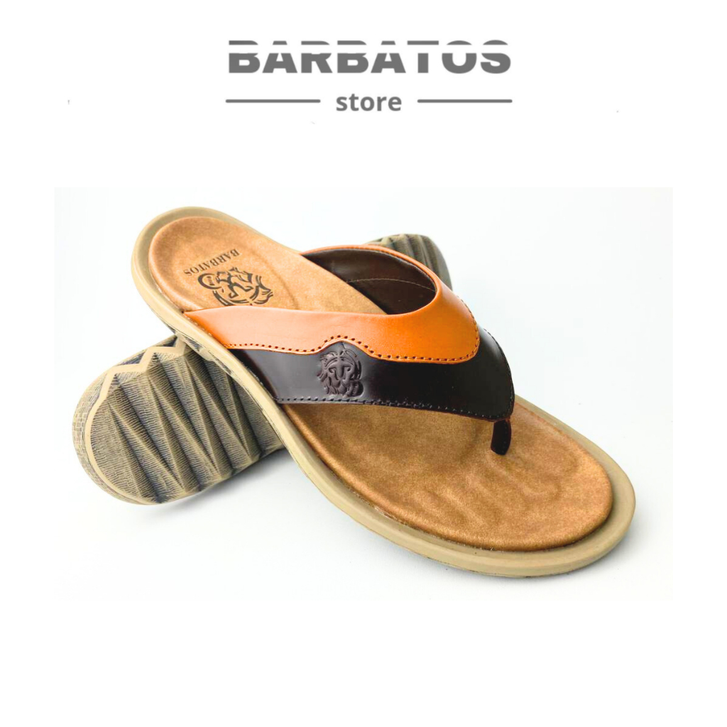 BARBATOS | Sandal Kulit Asli Pria | Sandal Jepit Kulit Pria | Sandal Pria Kulit Asli Jepit