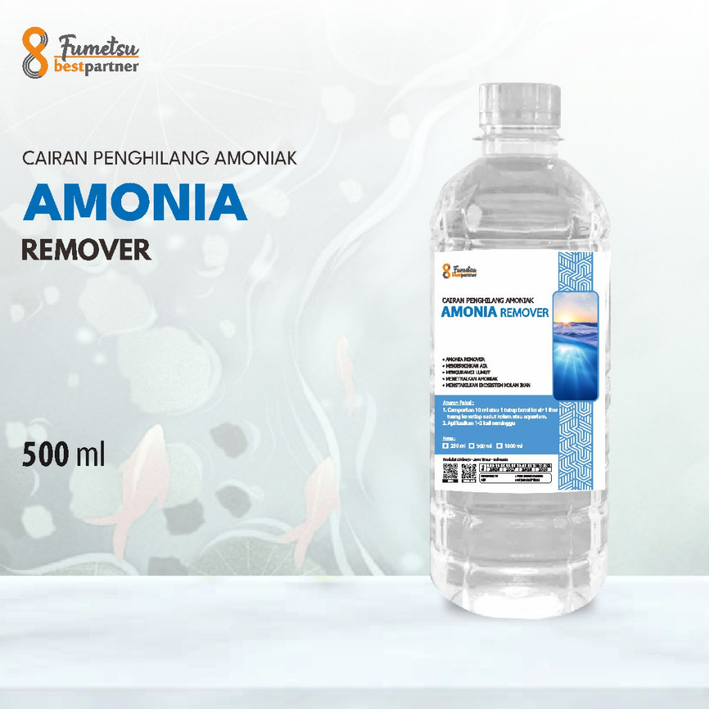 Amonia Removal Kemasan 500ml Pet / Cairan Penghilang Amoniak Kemasan 500ml Pet