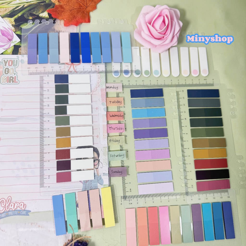 

Sticky Note 200 Lembar Penanda Buku Pembatas Halaman Kertas Warna Warni