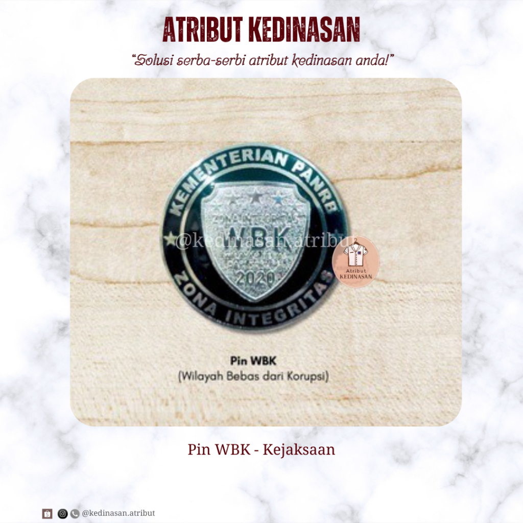 Pin WBK dan WBBM - Kejaksaan