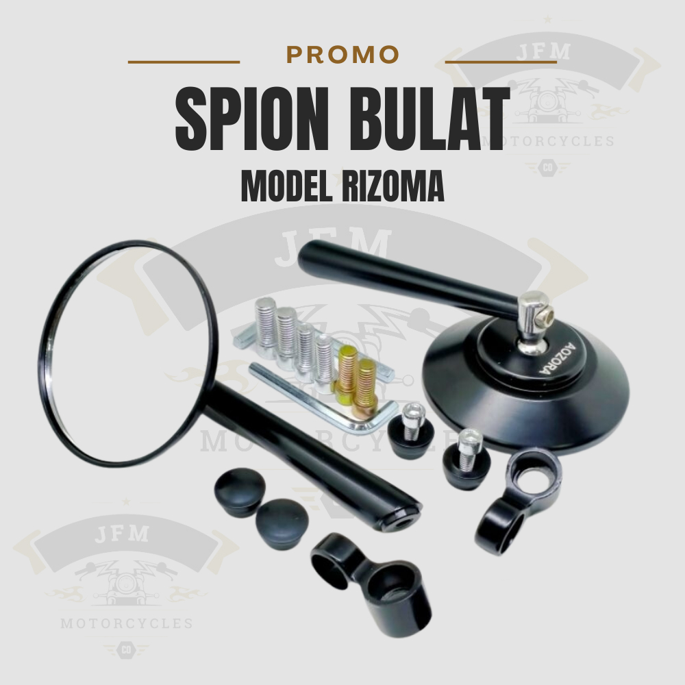 SPION RIZOMA BULAT / SPION BULAT CLASSIC RIZOMA / SPION VESPA UNIVERSAL SEMUA MOTOR