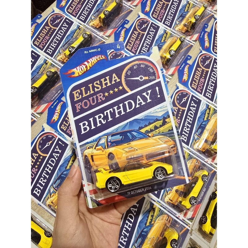 Hot Wheels Custom Card (Foto + Mobil Hot Wheels) Kertas Premium