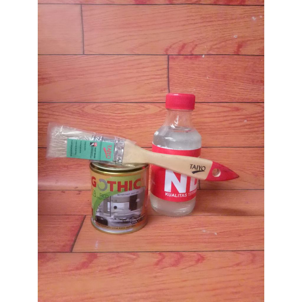 PAKET CAT GOTHIC + THINNER KR 130ml + KUAS 1" TAIYO