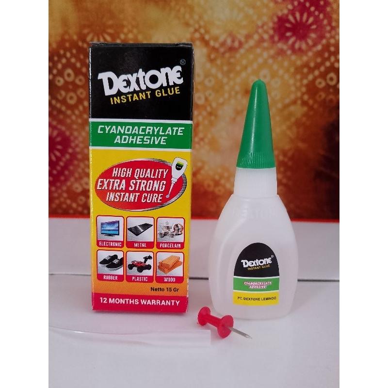 Lem Super Dextone/Lem tetes Dextone 15g/Lem Instan Dextone