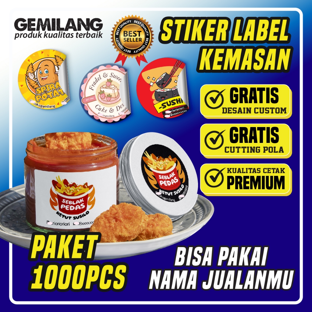 

STIKER CUTTING CROMO VINYL UNTUK LABEL MAKANAN MINUMAN JUALAN