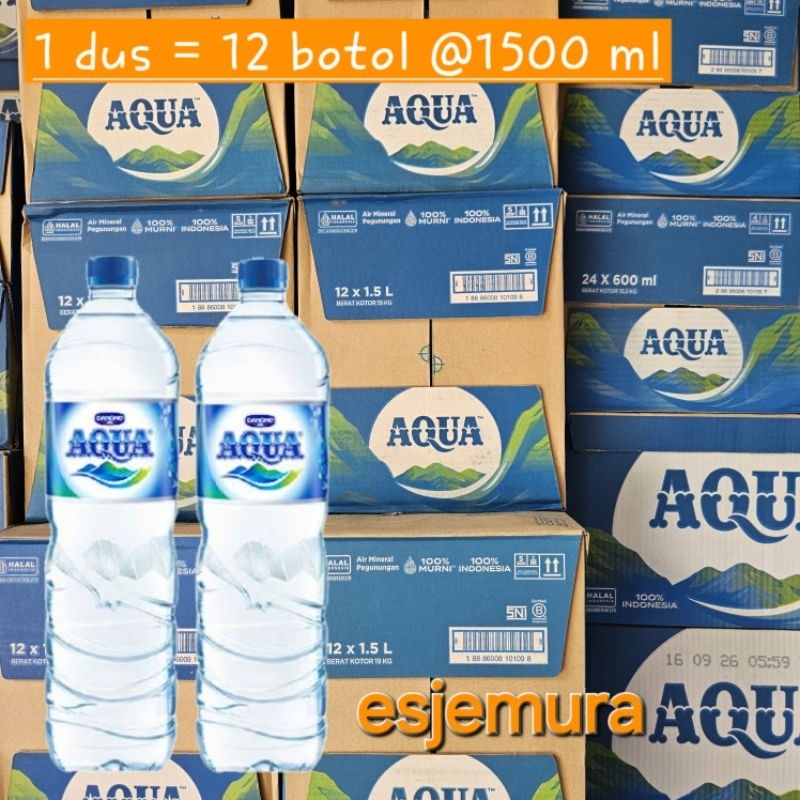 

Aqua 1500 ml botol besar / Air mineral