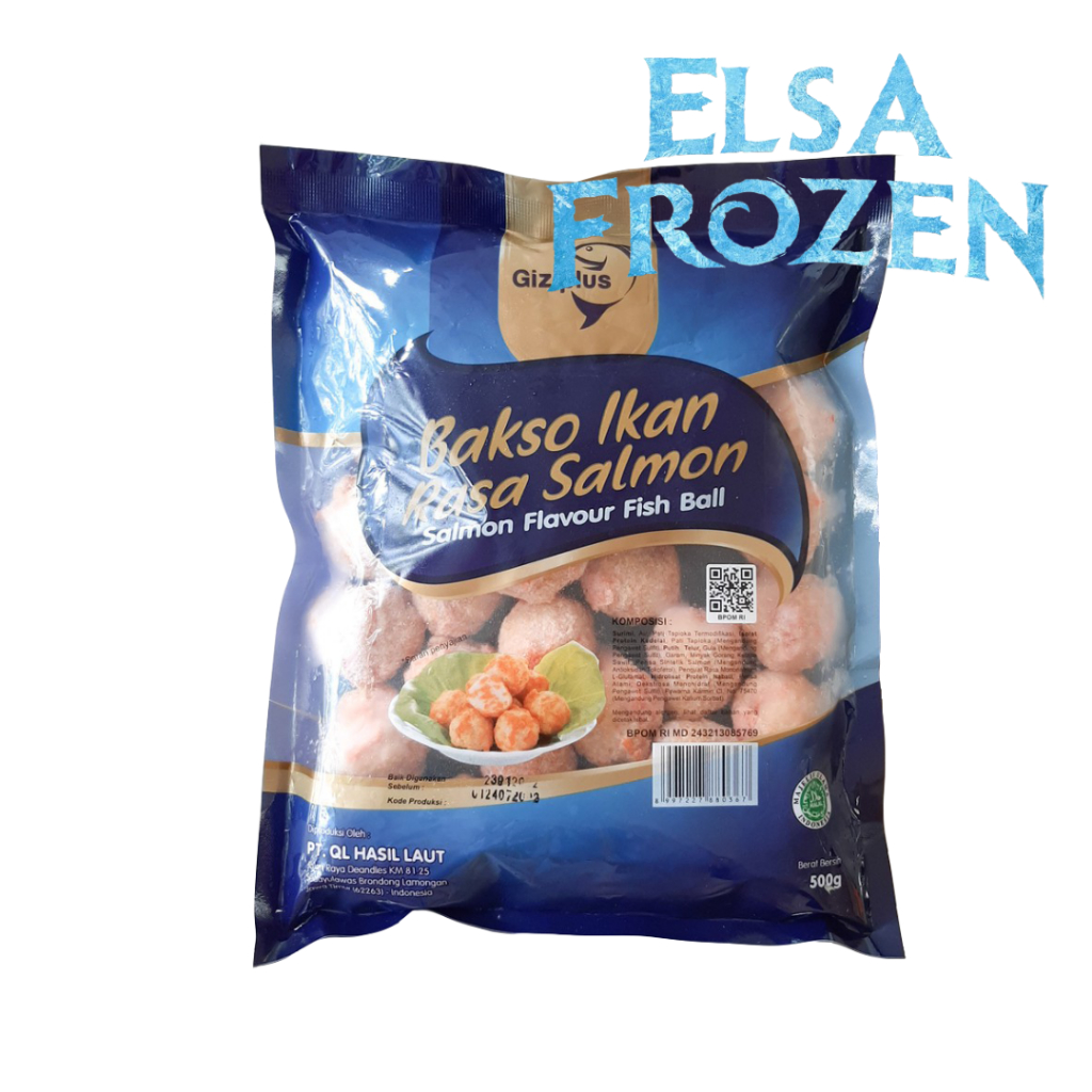 

GIZIPLUS BAKSO IKAN RASA SALMON 500GR / SALMON FLAVOUR FISH BALL