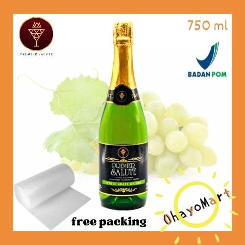 

Premier Salute White grape sparkling drinks / Sparkling juice / Minuman berkarbonat rasa anggur putih 750ml