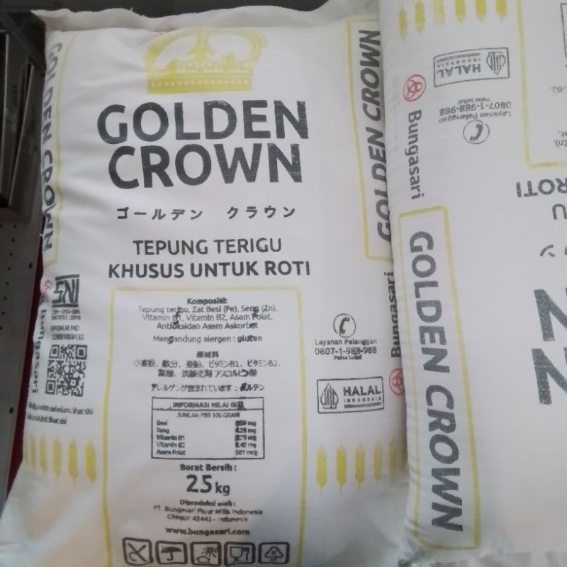 

Tepung Terigu Bungasari Golden Crown 25kg