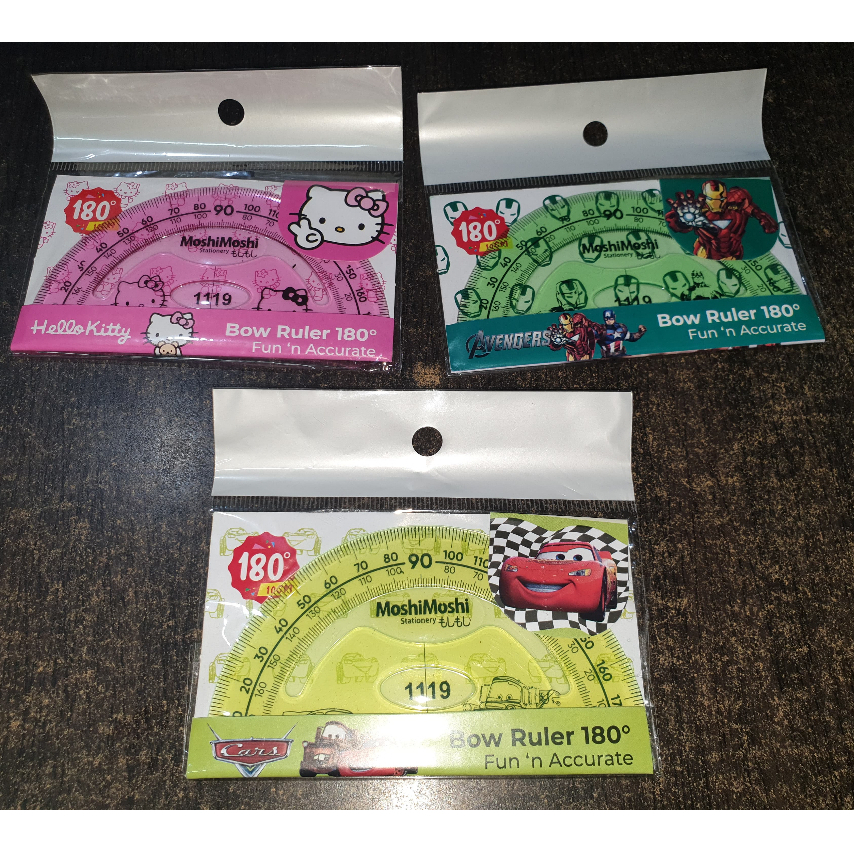 

Penggaris Busur 180 Derajat Motif Fancy Moshi Moshi 10 cm Protractor Kecil 1119