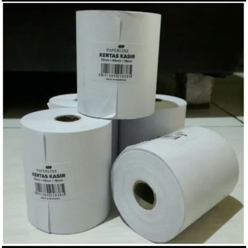 

Kertas Kasir PAPERLINE ukuran 75mm x 65mm x18mm